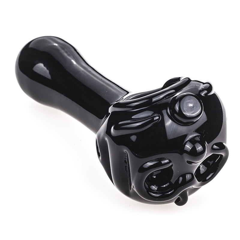 Totem Theme Black Glass Pipe