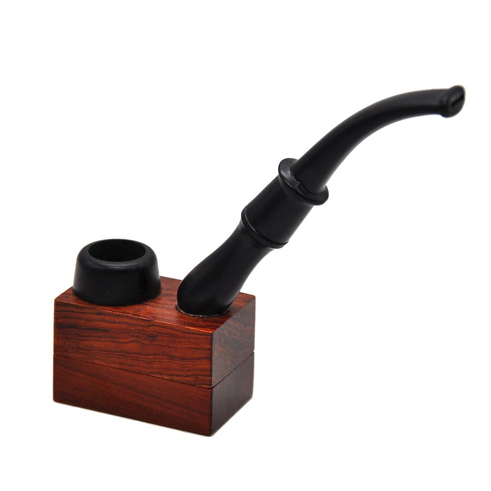 Magnet Detachable Ebony Wooden Pipe