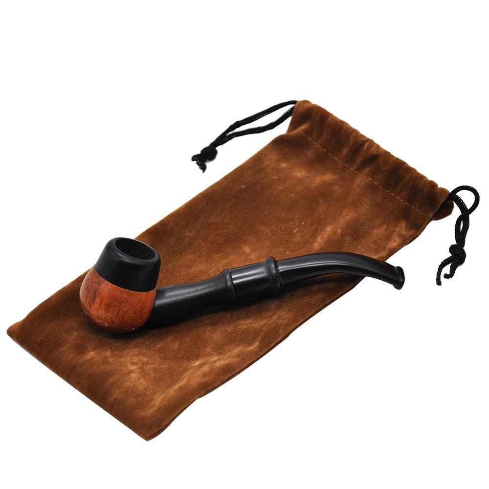 Ebony Wooden Sherlock Pipe