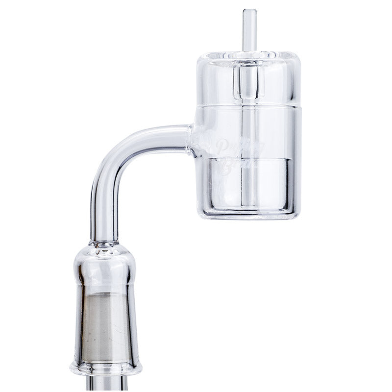 14mm Female Flat Top Quartz Banger With Carb Cap Set