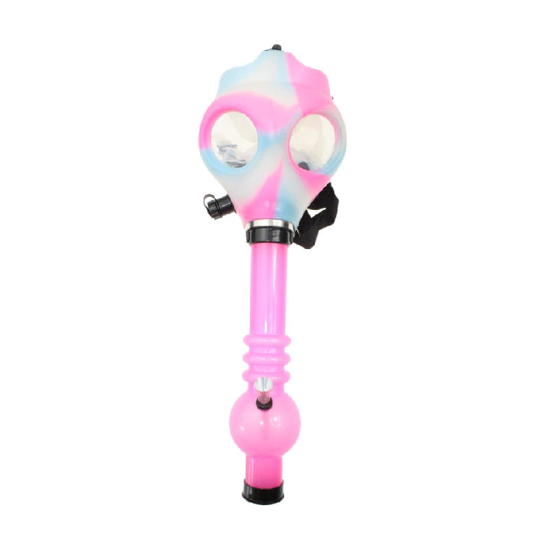 Glow-In-The-Dark Camouflage Silicone Gas Mask Bong
