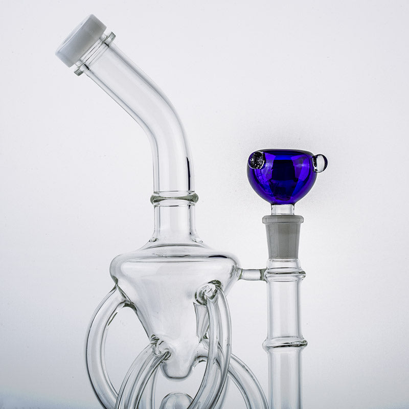 14mm Male Cobalt Round Bong Bowl