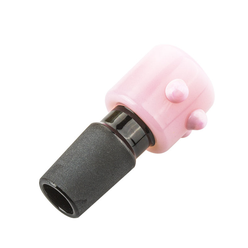 18mm Male Pink Glass Bong Bowl