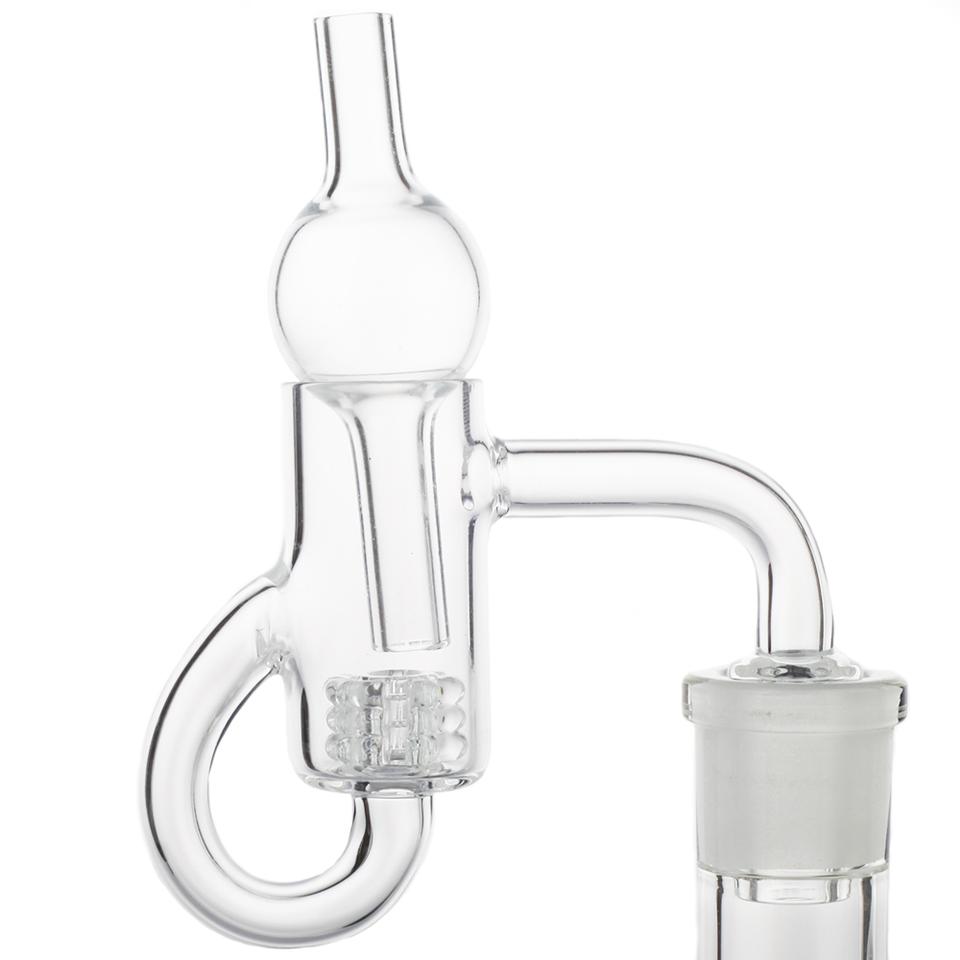 14mm Male Diamond Knot Loop Recycler Quartz Banger