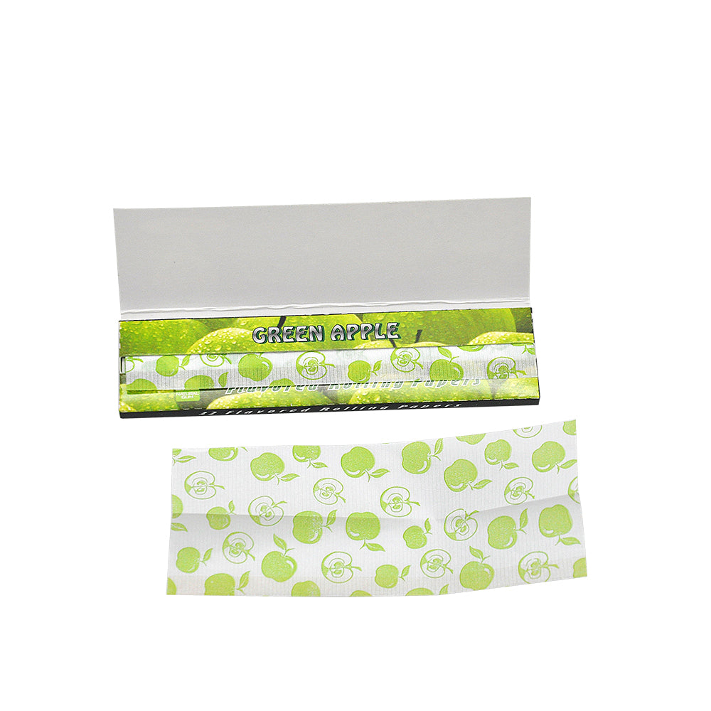 Hornet Kingsize Green Apple Flavored Rolling Paper 5 Booklets