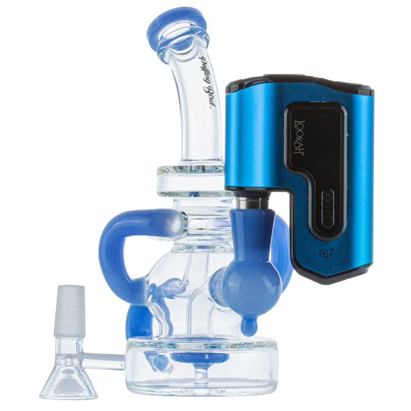Recycler Showerhead Dab Rig w/ Lookah Q7 Electric Dab Nail Set