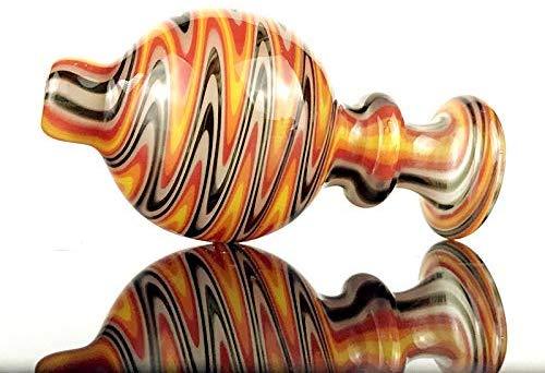 Colorful Twist Flower Glass Cover Carb Cap