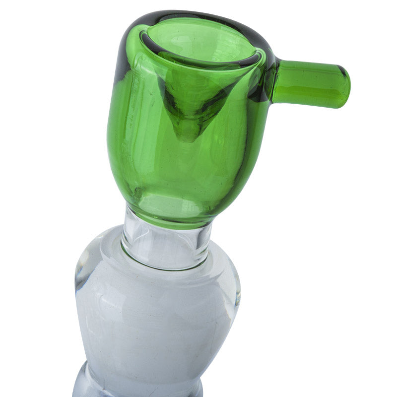 18mm Male Green Bong Bowl With One Handle