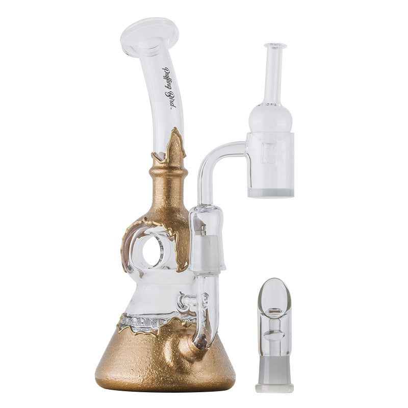 Paint Coated Dab Rig Set w/ Quartz Banger and Carb Cap