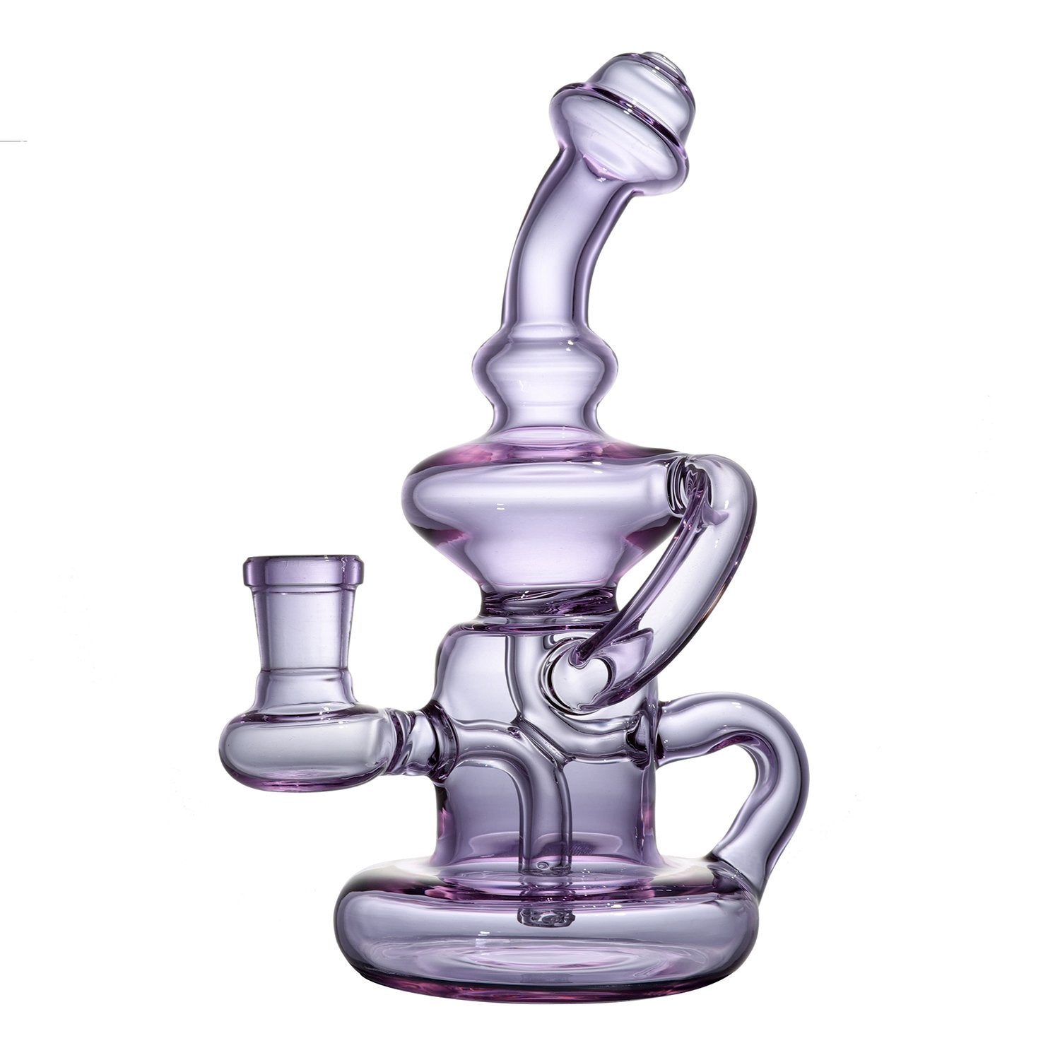 Mini Recycle Dab Rig w/ Fumed Color Changing Glass Pipe Set