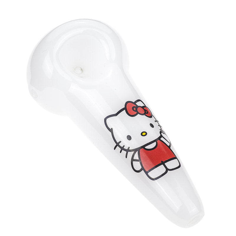 Hello Kitty White Glass Pipe