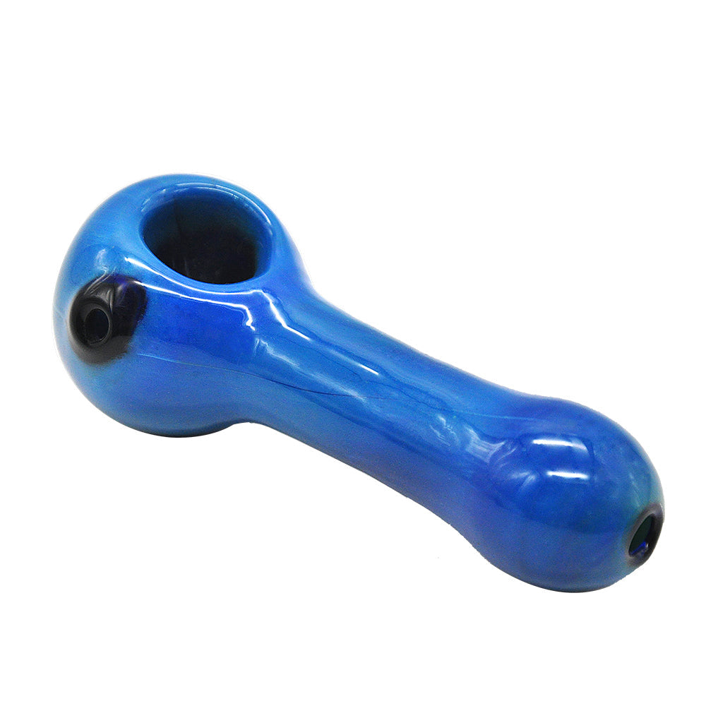 Blue Glass Tobacco Pipe
