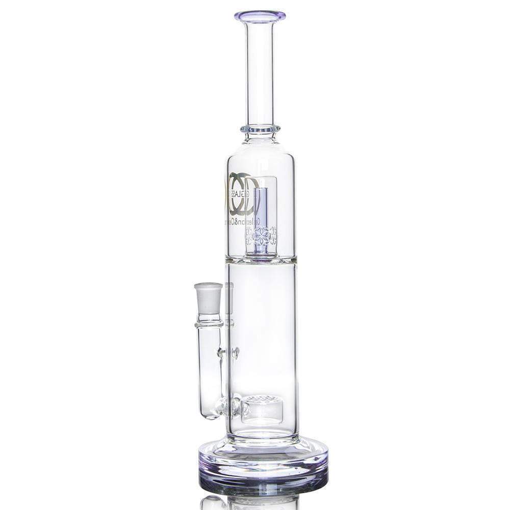16 inch Glass Bong with Flower of Life perc to SOL Showerhead perc 18.8mm