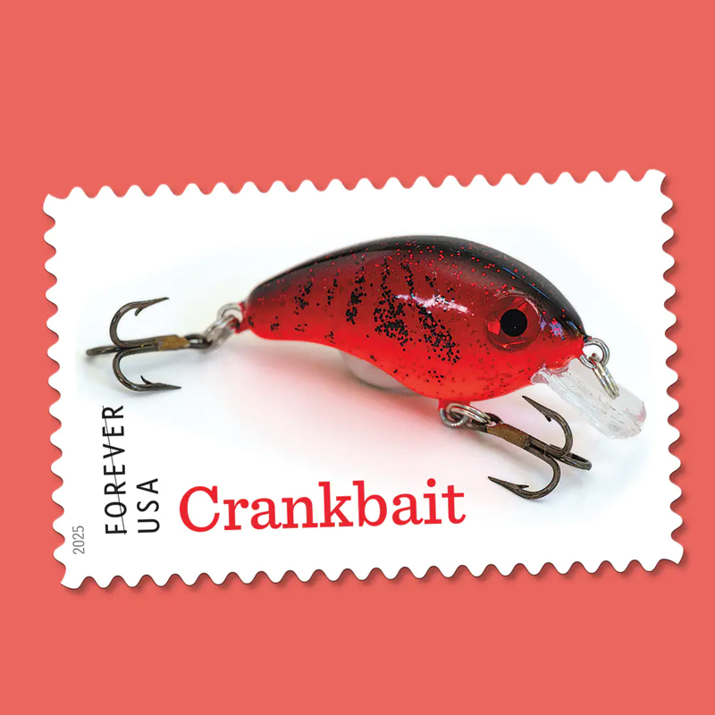 2025 Freshwater Fishing Lures Forever Stamps, Sheetof 20