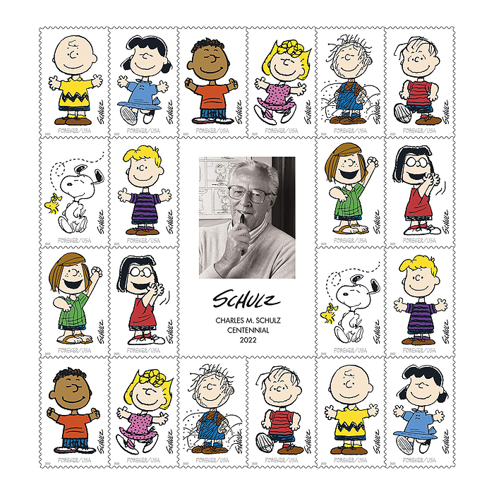 Charles M. Schulz Stamps 2022