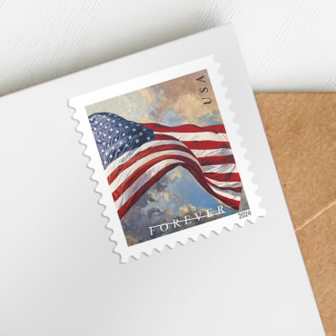 🇺🇸👏Limited Stock! USA 2017 2018 2019 2022 2023 2024 2025 Flag Stamps - Perfect for Mail, Collectors, Gifting, Small Business & Weddings1 Roll=100 stamps