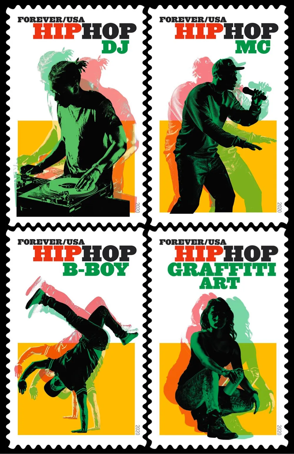 2020 USPS Hip Hop First-Class Forever Stamps