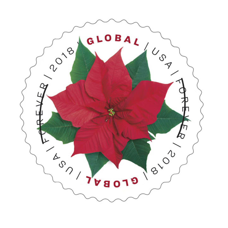 Poinsettia Stamps 2018