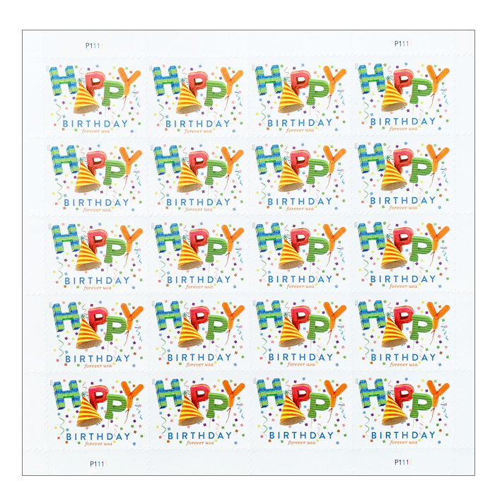 Happy Birthday Forever Stamps