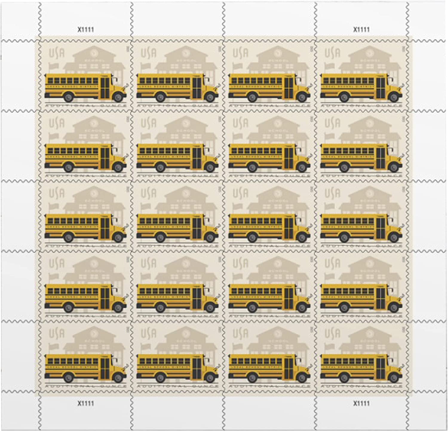 2023 US School Bus Additional Ounce Postage Stamps