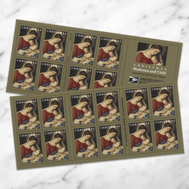 2024 usps Christmas Madonna and Child Forever Stamps Book of 20