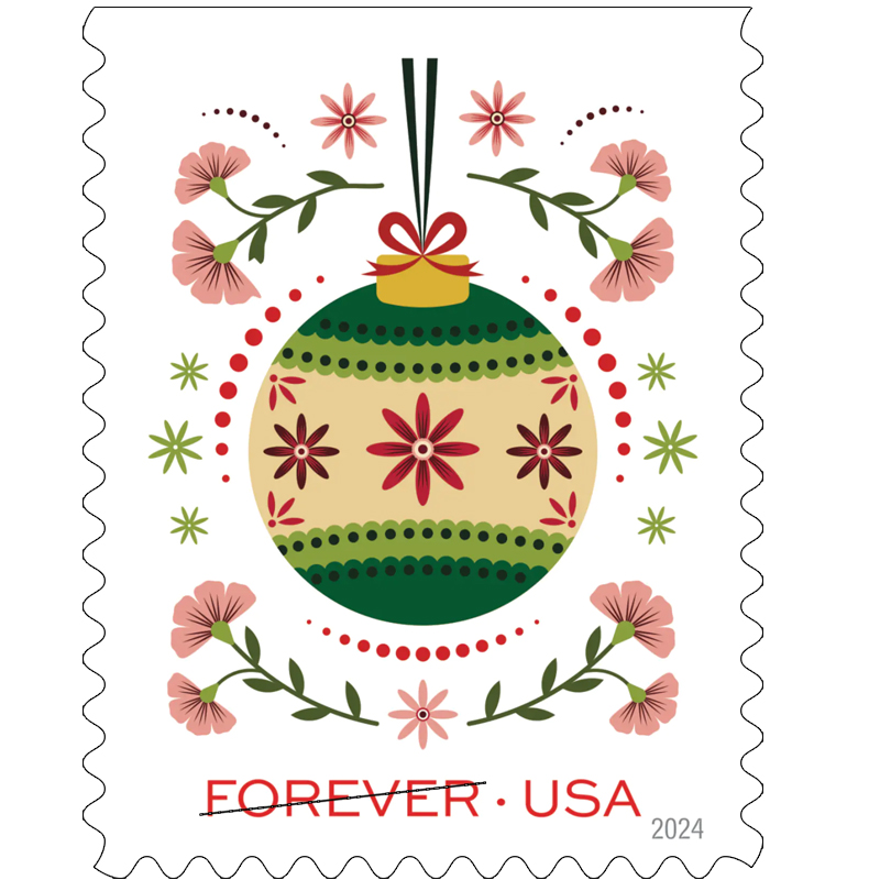 2024 Holiday Joy Forever Stamps, Book of 20|Multiple Stamp Designs