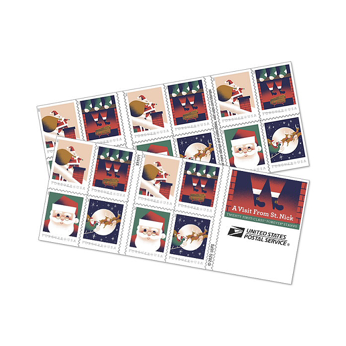 A Visit From St. Nick Forever Stamps