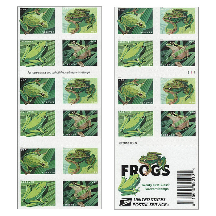 Frogs Forever Stamps