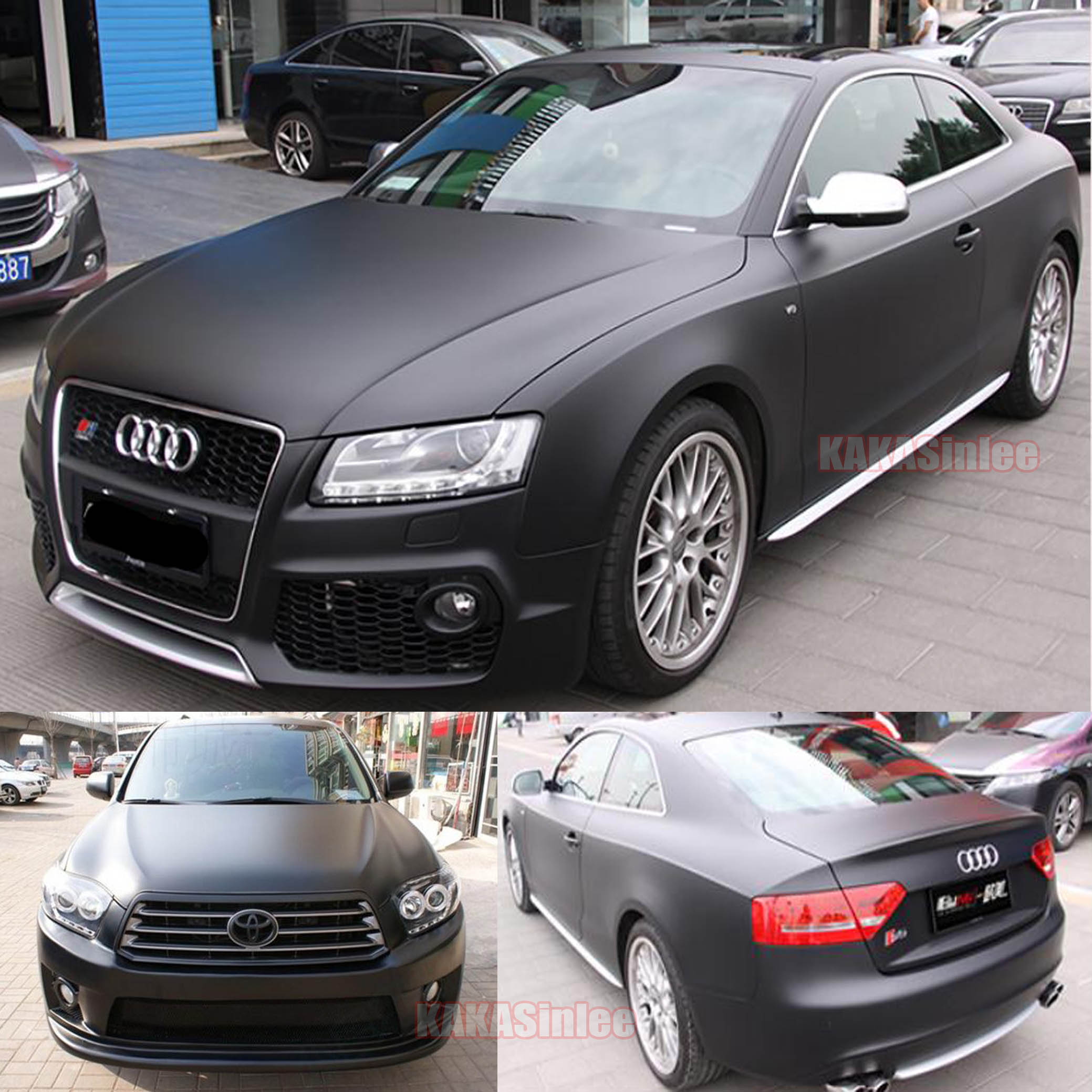 Matte Car Vinyl Wrap Sticker Bubbles Free