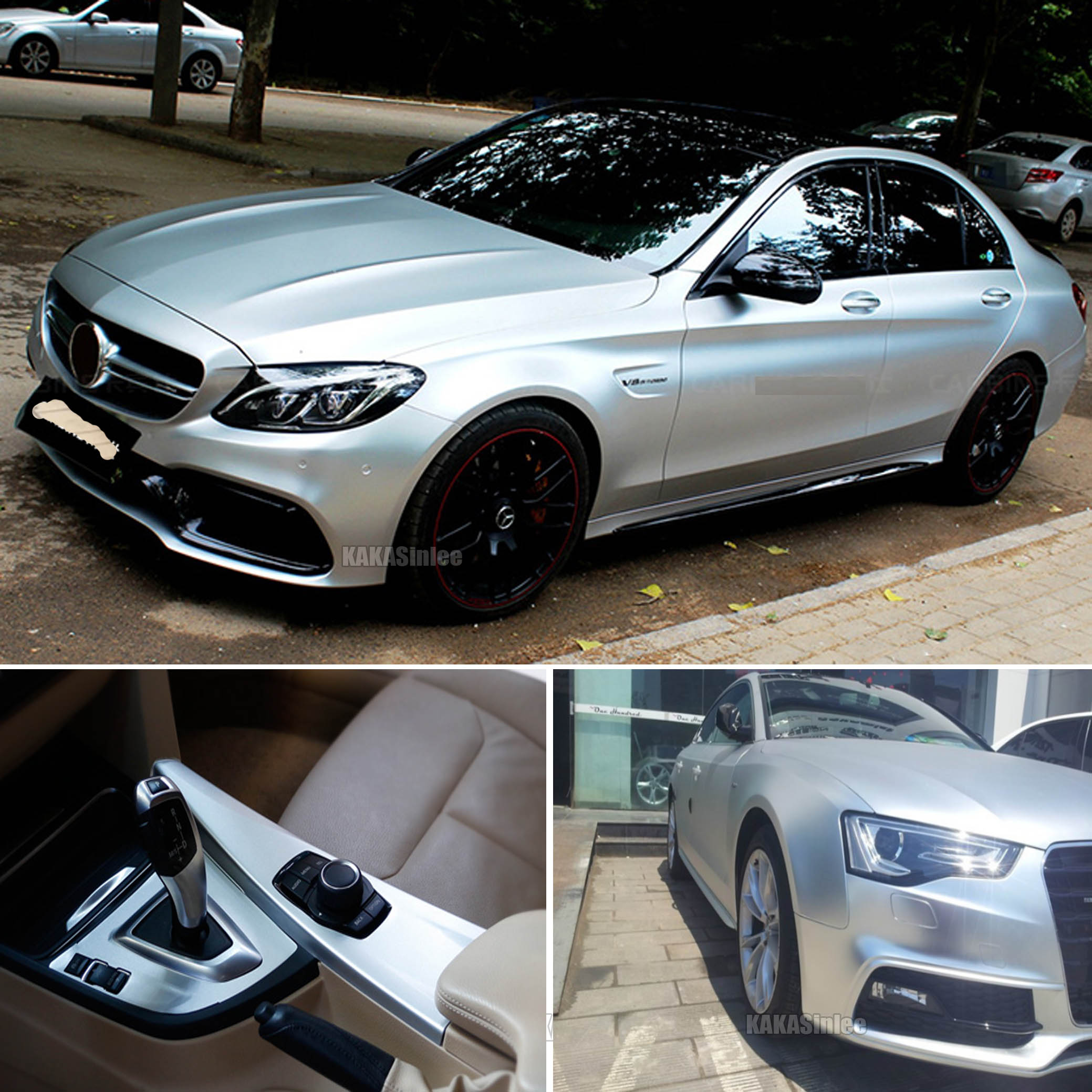 (PET) Super Satin Ceramics Metal Vinyl Wrap Sticker