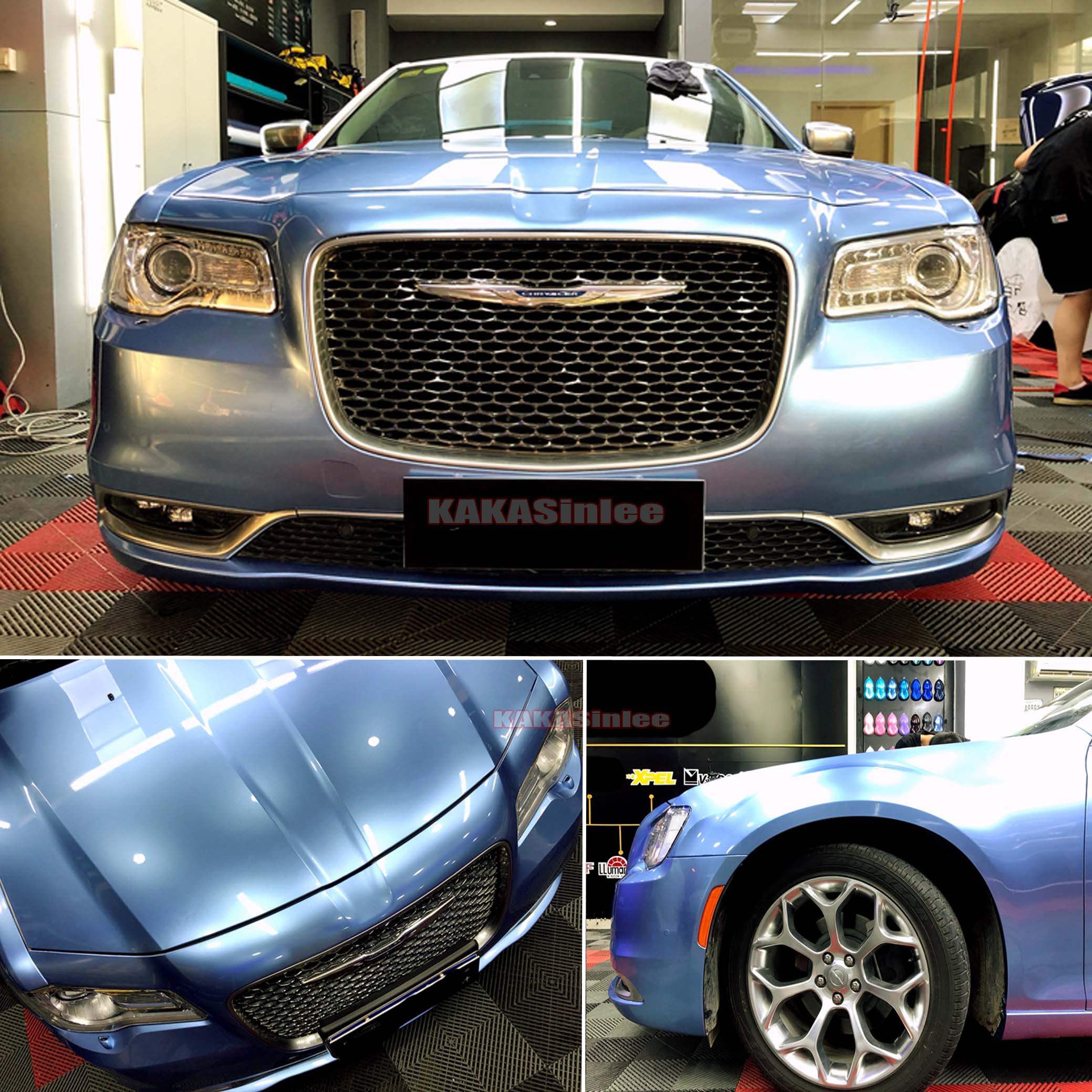 (PET) Glossy Metallic Bubble Free Car Vinyl Wrap Sticker