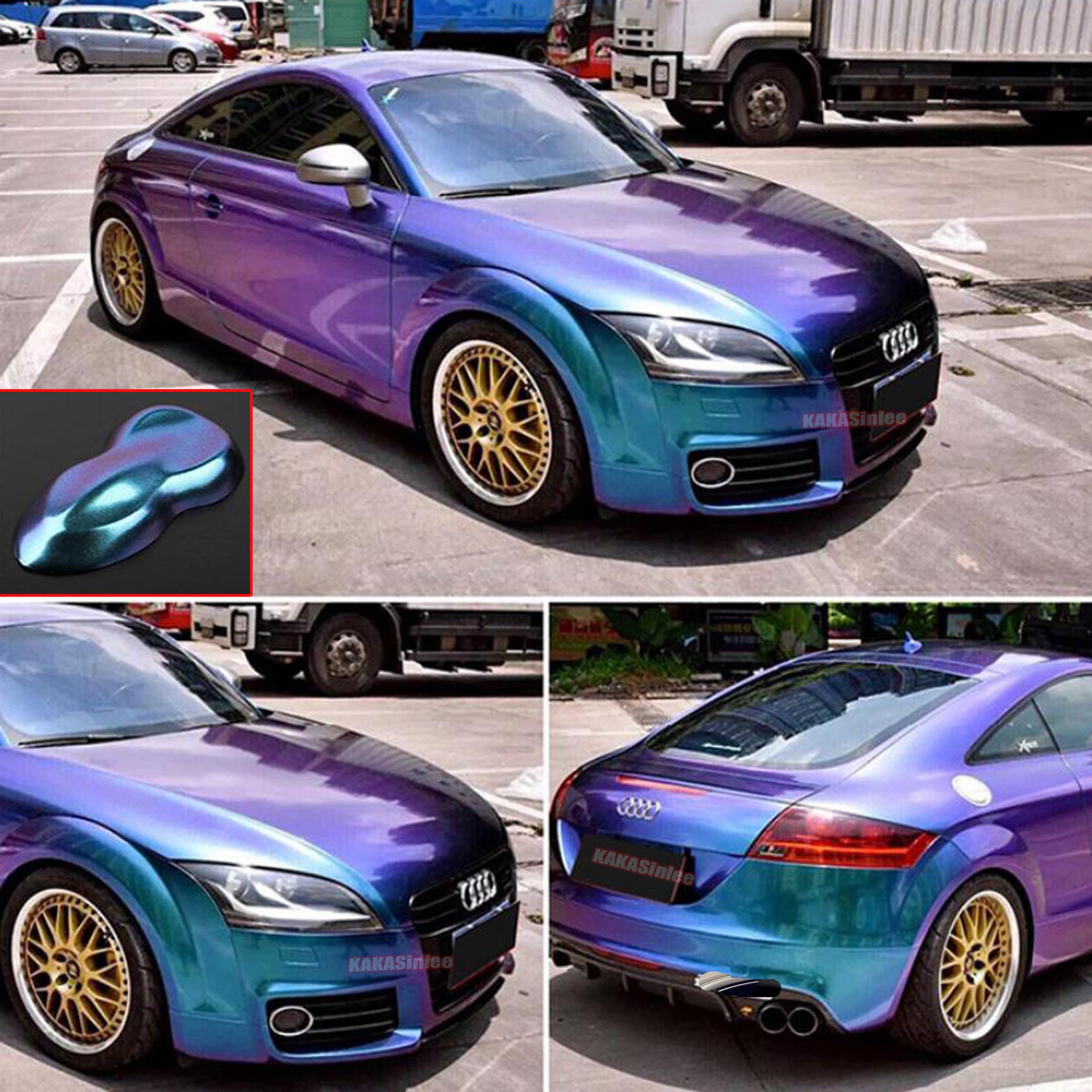 （PET）Series Chameleon Car Pearl Metal Glossy Satin Vinyl Wrap Sticker