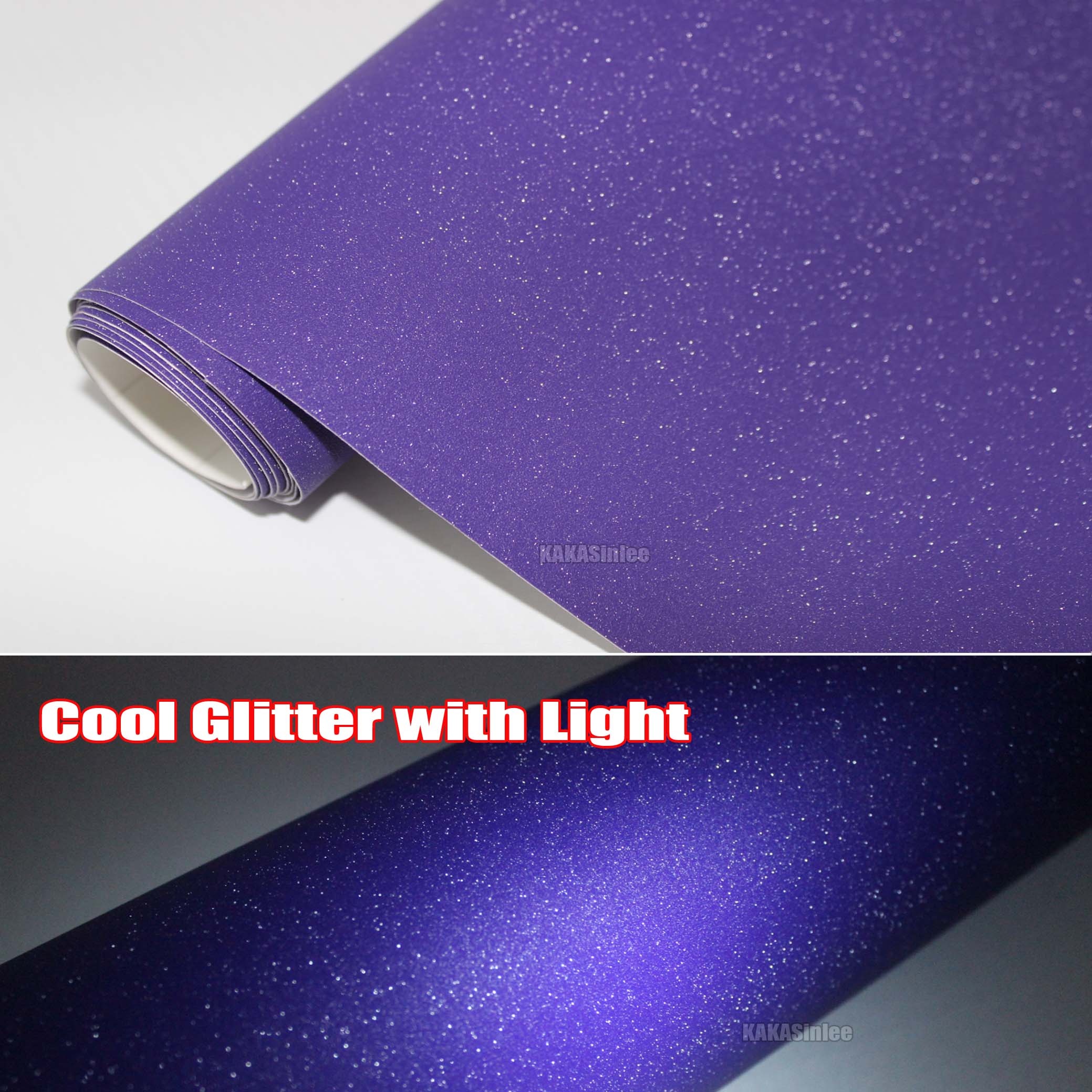 12inch  x 60inch  Car House Glitter Flicker Twinkle Sparkle Vinyl Wrap Tape Film Sticker Bubbles Free