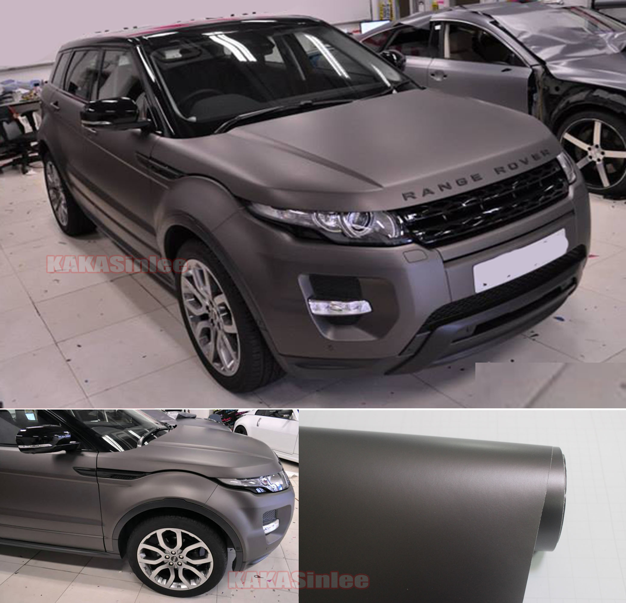 (PET) Super Satin Ceramics Metal Vinyl Wrap Sticker