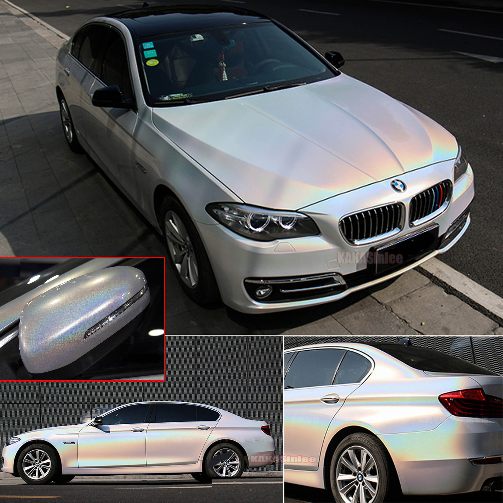 (PET) Glossy Metallic Iridescence Rainbow Mirror Car Vinyl Wrap Sticker