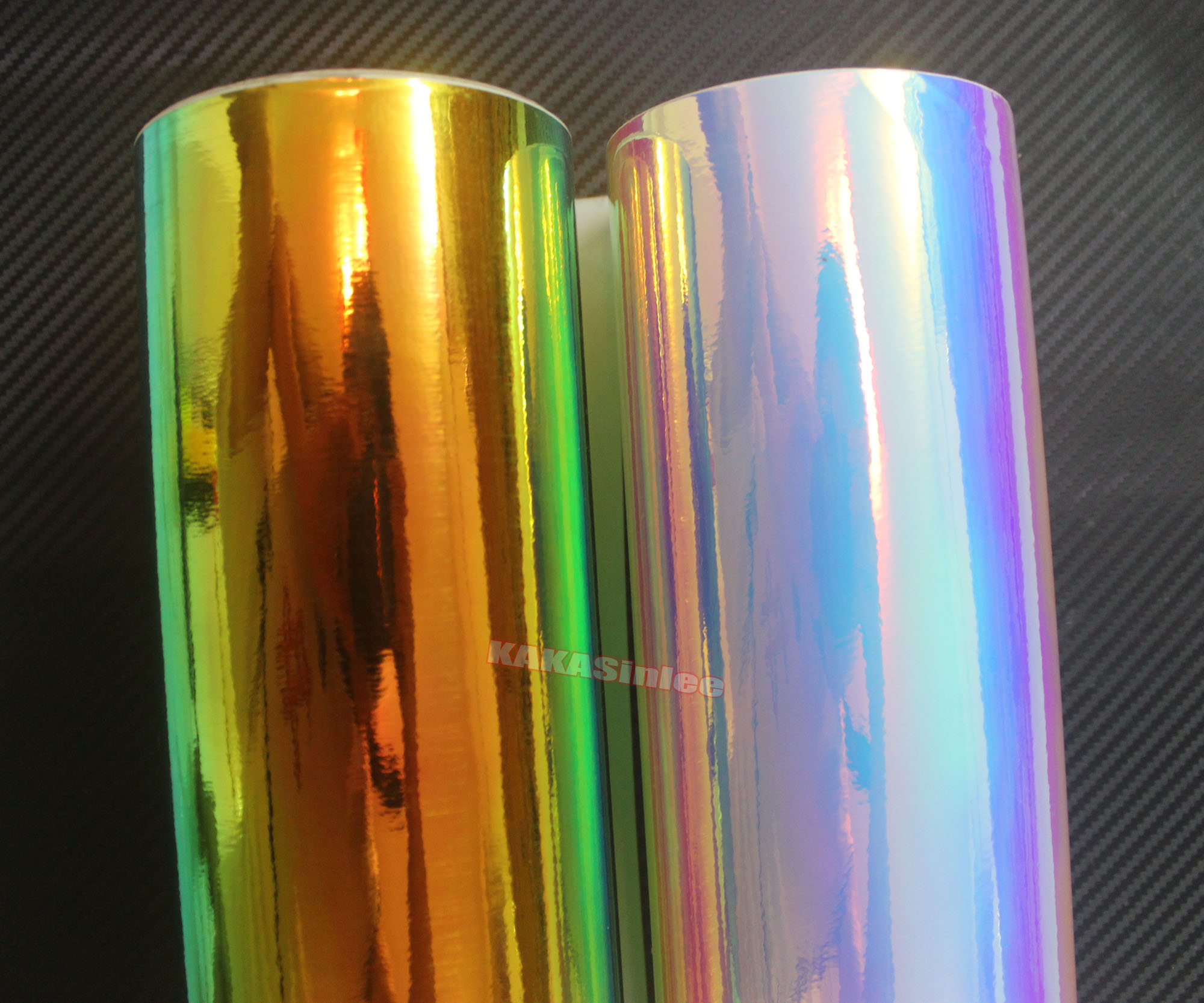 (PET) Car Glossy Rainbow Mirror Chameleon Chrome Vinyl Wrap Sticker