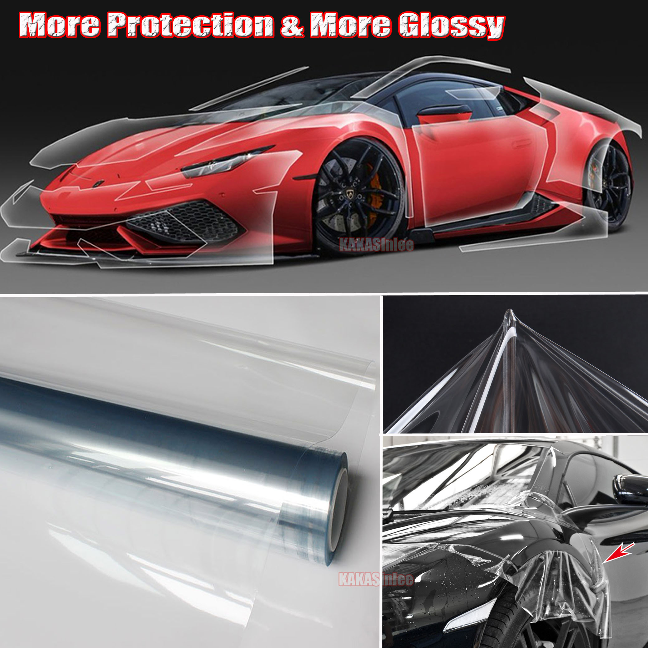 (PET) Car Invisible Cloth Clear Paint Protective Film