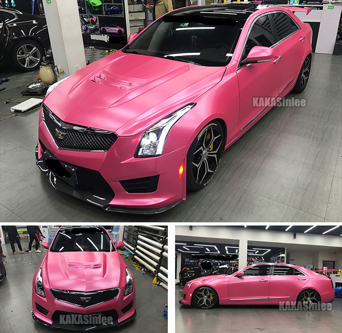 (PET) Satin Pearl Metal Car Vinyl Wrap Sticker Stretchable