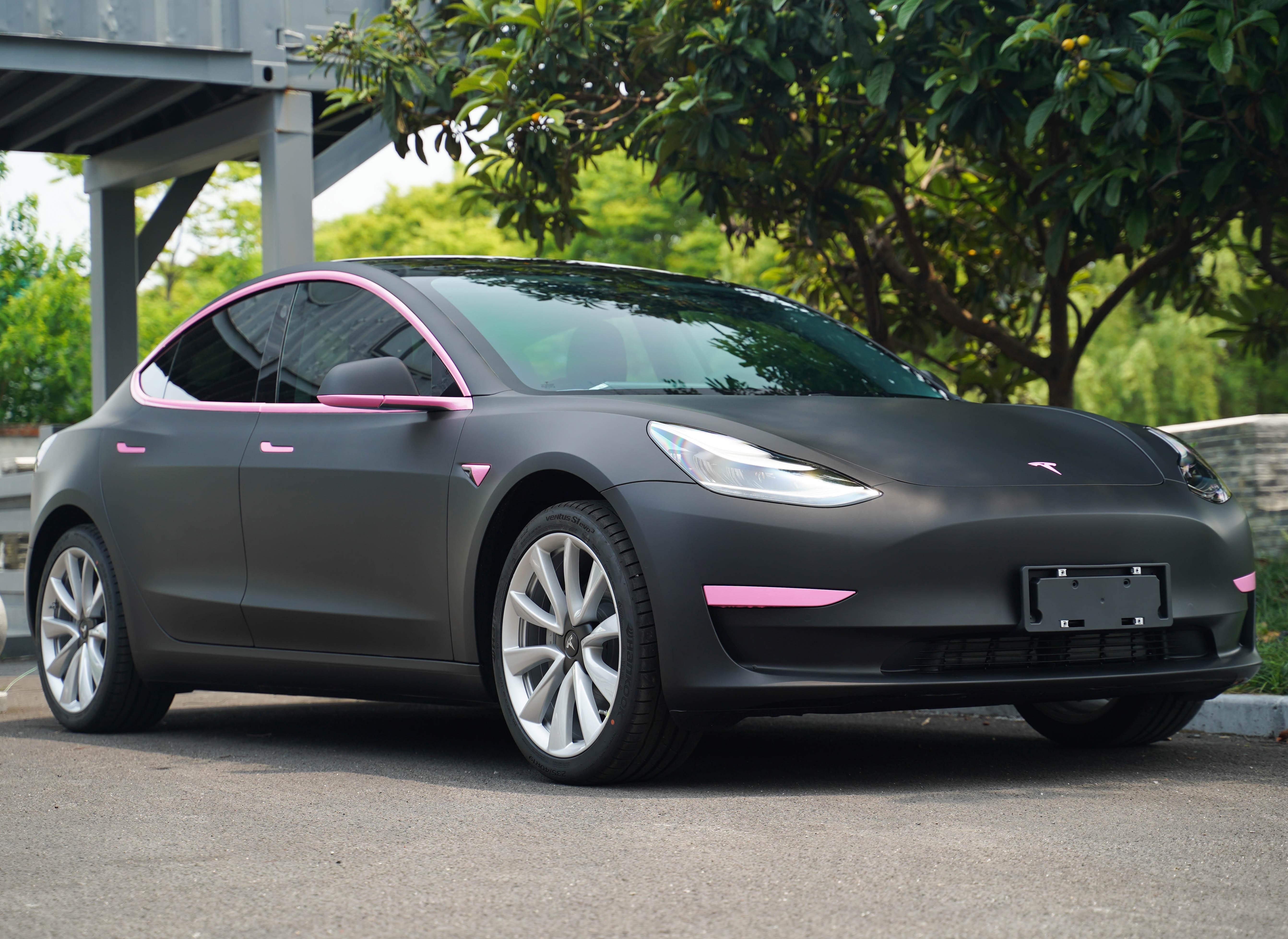 (PET) Whole Car Wrap - Super Matte Black Vinyl Sticker