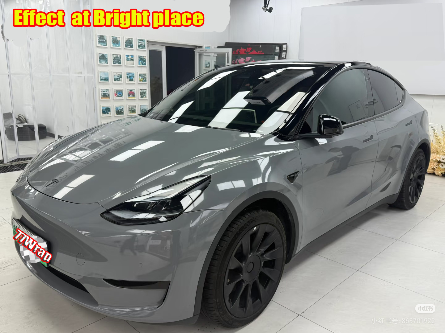 (PET) Ultra Glossy Crystal Car Vinyl Wrap Sticker Bubbles Free