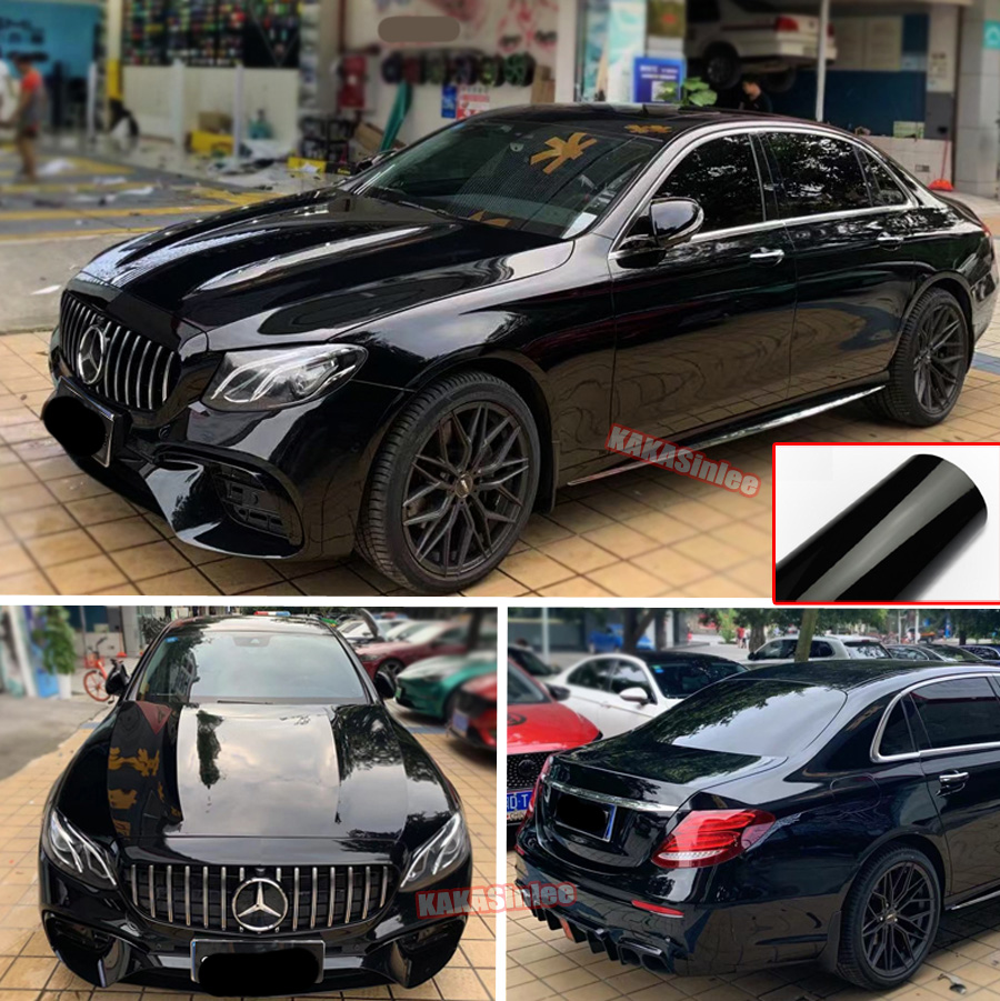 (PET) Ultra Glossy Crystal Car Vinyl Wrap Sticker Bubbles Free