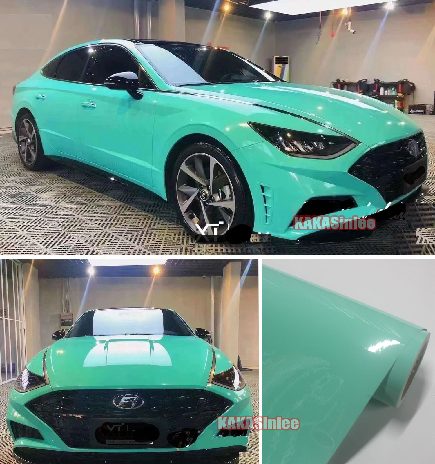 (PET) Ultra Glossy Crystal Car Vinyl Wrap Sticker Bubbles Free