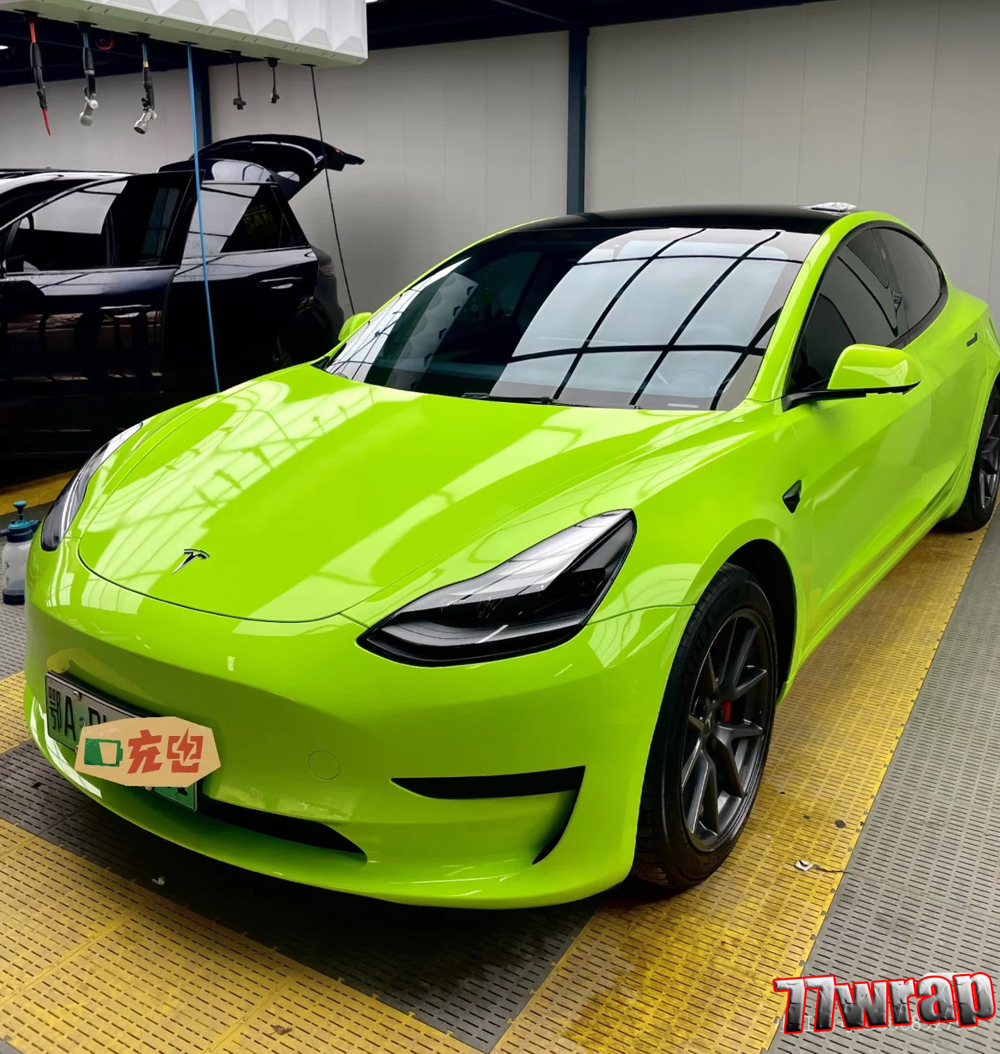 (PET) Ultra Glossy Crystal Car Vinyl Wrap Sticker Bubbles Free