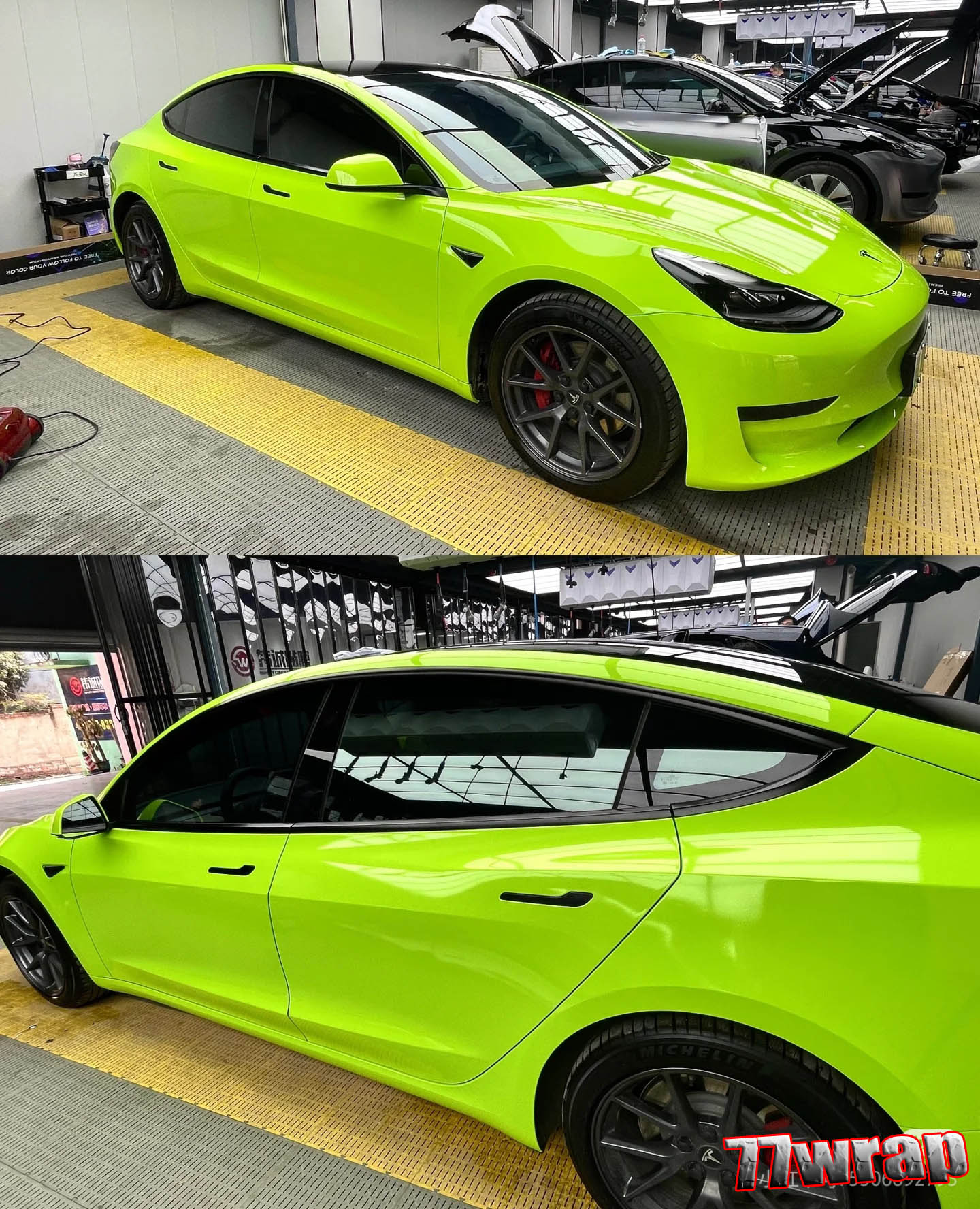 (PET) Ultra Glossy Crystal Car Vinyl Wrap Sticker Bubbles Free