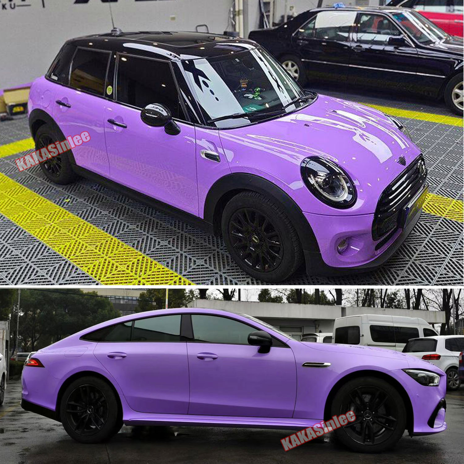 (PET) Ultra Glossy Crystal Car Vinyl Wrap Sticker Bubbles Free