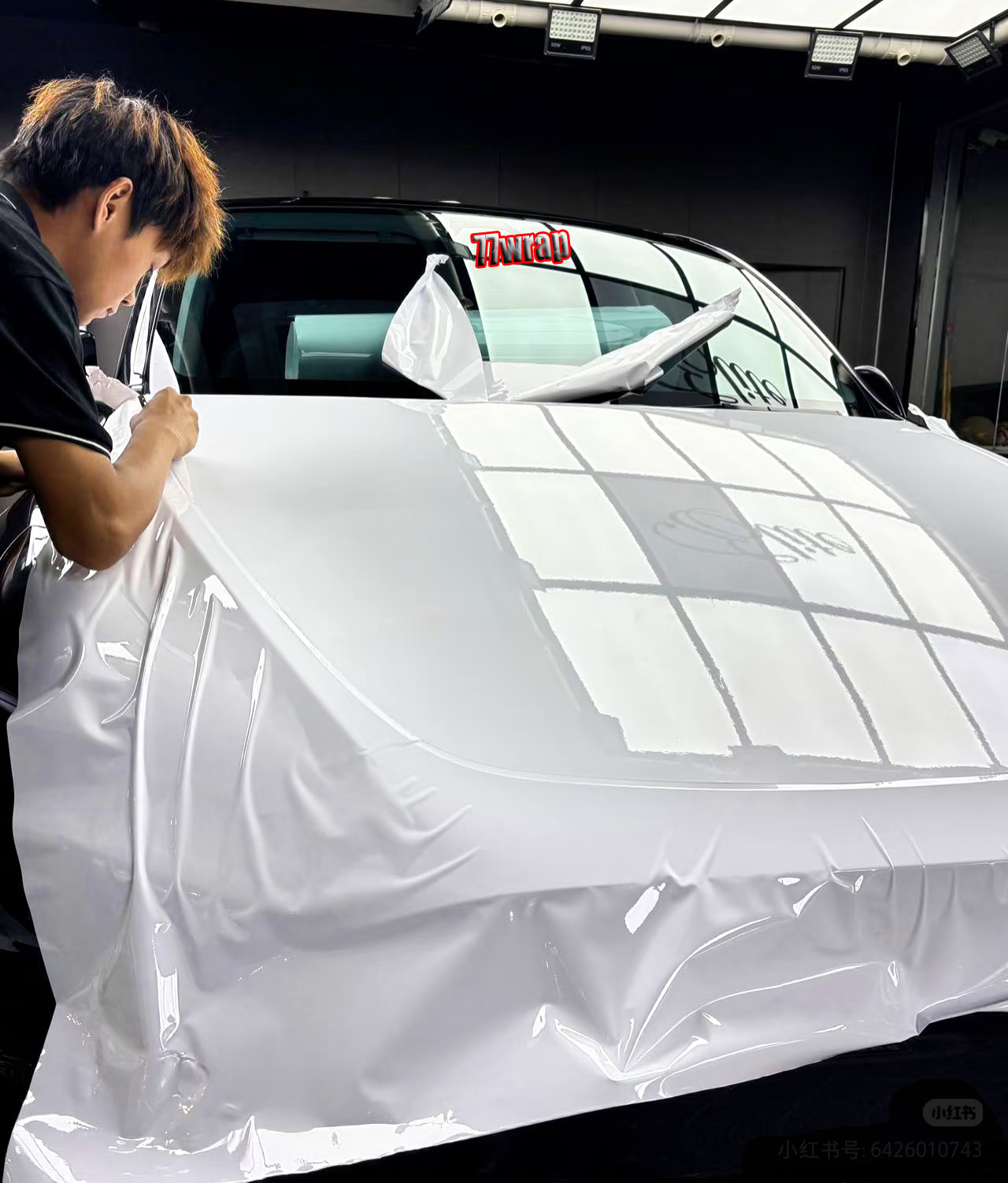 (PET) Ultra Glossy Crystal Car Vinyl Wrap Sticker Bubbles Free