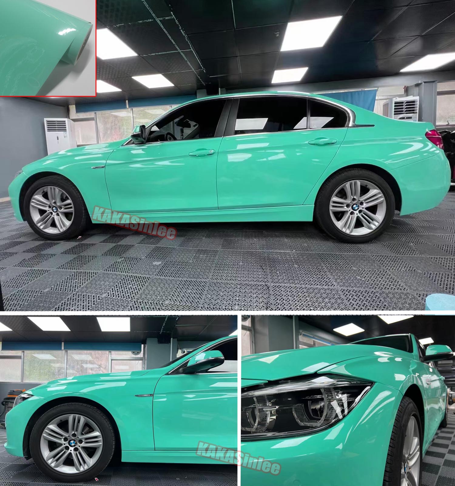 (PET) Ultra Glossy Crystal Car Vinyl Wrap Sticker Bubbles Free