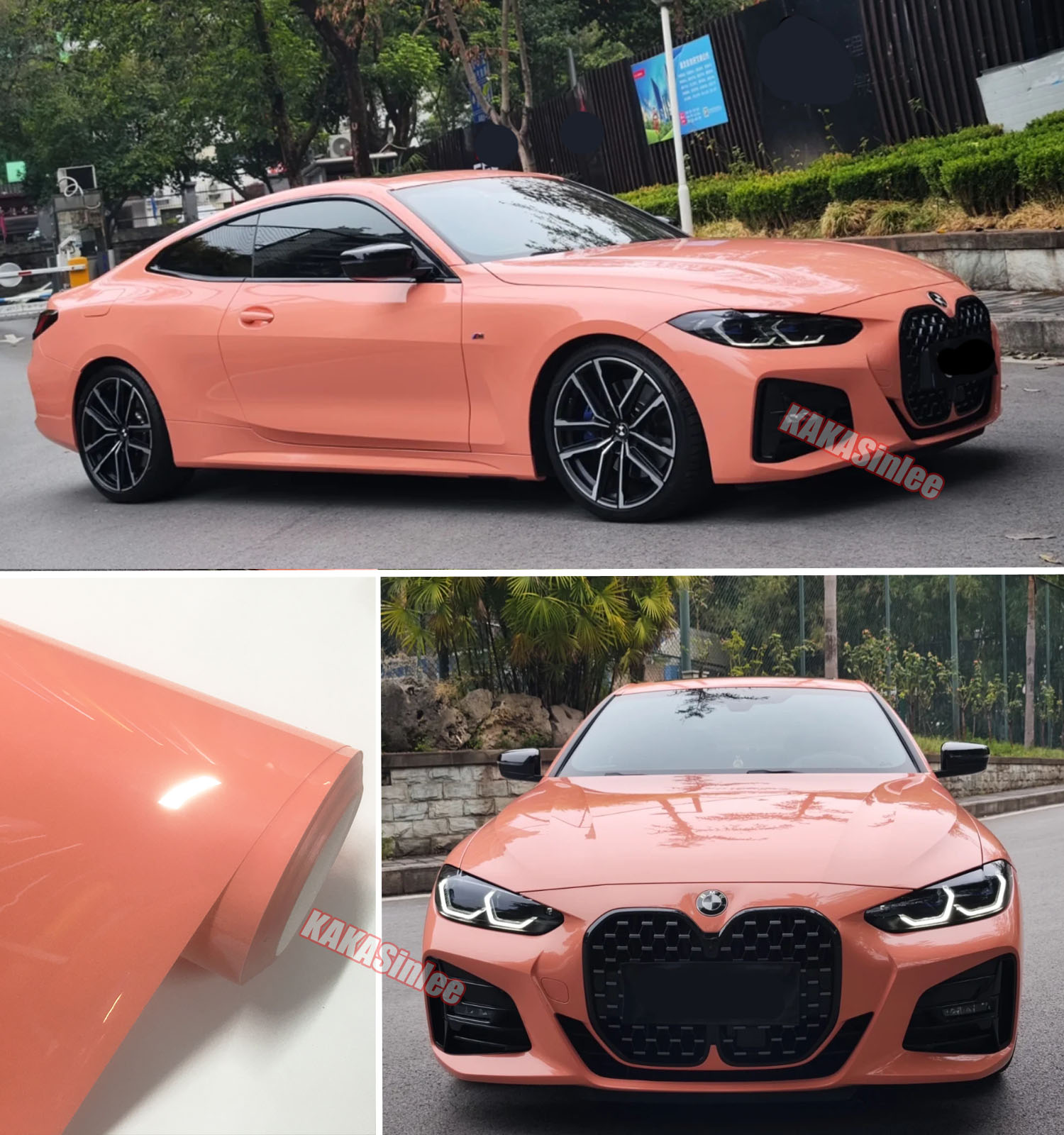 (PET) Ultra Glossy Crystal Car Vinyl Wrap Sticker Bubbles Free