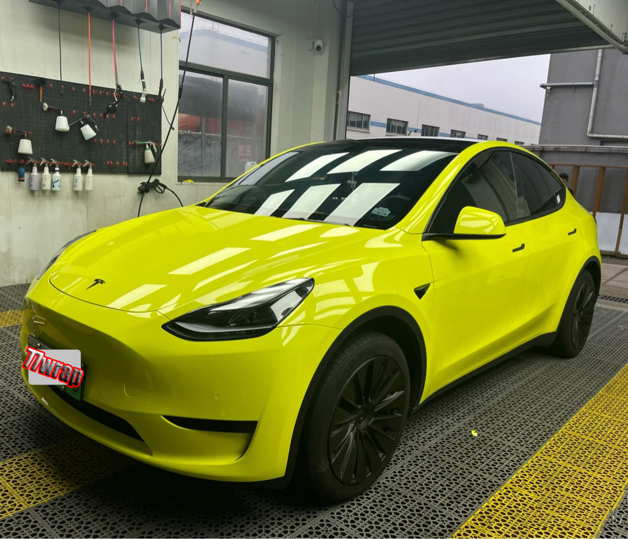 (PET) Ultra Glossy Crystal Car Vinyl Wrap Sticker Bubbles Free