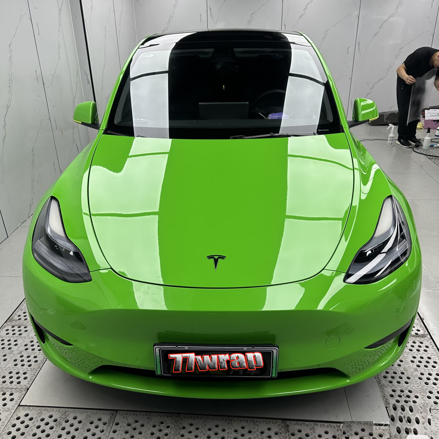 (PET) Ultra Glossy Crystal Car Vinyl Wrap Sticker Bubbles Free